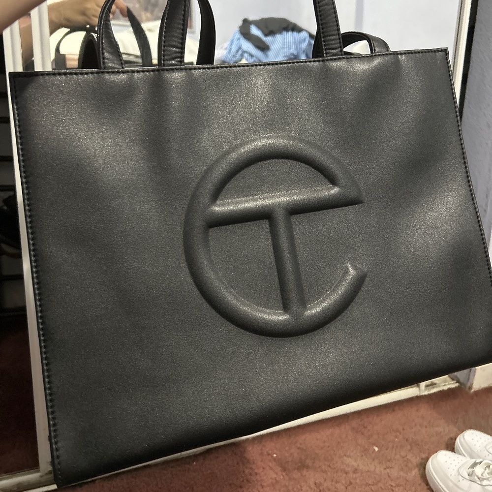 Telfar Black Tote - MEDIUM